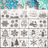 20 Pieces Stencil Template for Painting Reusable Animal Plant Stencil Spring Summer Winter Template, DIY Christmas Stencils for Painting on Wood W...