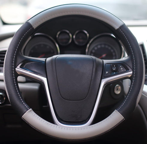 Mayco Bell Car Steering Wheel Cover 15 inch Comfort Durability Safety (Gray)...