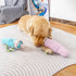 FIRJOY Funny Tumbler Plush Dog Toy - Cute Stanley-Shaped Cup Squeaky Dog Toy for All Dog Breeds and Sizes (Pool)...