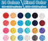 Beadthoven 9120pcs 4mm Vinyl Clay Heishi Beads Kit 24Colors Flat Round Disc Polymer Clay Beads Loose Handmade Spacers for DIY Necklace Bracelet Je...