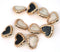 10pieces 18mm/0.71inch Light Luxury Metal Hand Sewn Foot Button Shirt Button Sweater Cardigan Knit Button Multiple Styles Available (Heart-Shaped)...