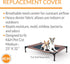 K&H Pet Products Original Pet Cot Replacement Cover (Cot Sold Separately) - Chocolate/Black Mesh, Medium 25 X 32 Inches...