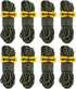 8 Pack 4mm Guy Lines Ultralight Tent Cords with Aluminum Adjuster Tensioner Outdoor Camping Guylines Ropes for Tent Tarp,Climbing,Hiking Backpacki...