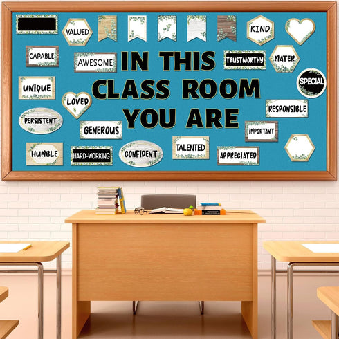 20 Ft x 17.7Inch Bulletin Board Paper Roll Boho Bulletin Board Decor Better Welcome Bulletin Board Paper Blue Classroom Wall Paper Wall Paper for ...