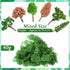 28 Pcs Model Trees Fake Miniature Trees Diorama Supplies Model Scenery Supplies Miniature Garden Accessories with Faux Moss Snow Leaves Decor for ...