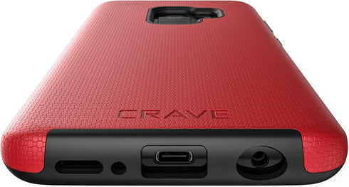 Crave Dual Guard for Samsung S9 Case, Shockproof Protection Dual Layer Case for Samsung Galaxy S9 - Red...