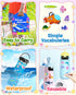 Benresive Puffy Reusable Sticker Books for Toddlers 2-4 Year, Fun Sticker Books for Toddlers 1-3, Toddler Sticker Book Age 2-4, 32 Pcs Toddler Tra...