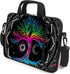 AMARY 13" 13.3" laptop sleeve chromebook case adjustable shoulder strap with handle accessory pocket (Colorful Tree)...