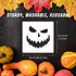 25 Pcs Halloween Pumpkins Face Stencils, Decorative Painting Stencils Reusable Plastic Drawing Template for DIY Pumpkin Carving, Wood, Walls Art D...
