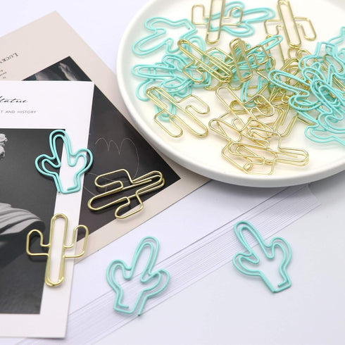 Gold Blue Binder Clips and Paper Clips Set (3-in-1 Boxed), for Office School Supplies Teachers Classroom Daily use...