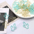 Gold Blue Binder Clips and Paper Clips Set (3-in-1 Boxed), for Office School Supplies Teachers Classroom Daily use...