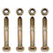 4PK 51001500 Shear Pins Compatible with Ariens 510015, AM122156, AM136890, 13865, 7091550, 91550, 3285-11 Snowthrower Snowblowers Auger...
