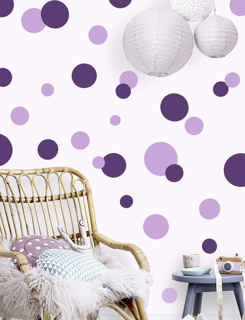 Polka Dot Wall Decals Girls Room Wall Decor Stickers, Wall Dots, Vinyl Circle Peel & Stick DIY Bedroom, Playroom, Kids Room, Baby Nursery Toddler ...