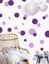Polka Dot Wall Decals Girls Room Wall Decor Stickers, Wall Dots, Vinyl Circle Peel & Stick DIY Bedroom, Playroom, Kids Room, Baby Nursery Toddler ...