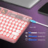 Bluetooth Keyboard, Universal Portable Wireless Keyboard for iPad, Smart Multi Device Rechargeable Small Keyboard for Tablet iPhone Laptop Smartph...