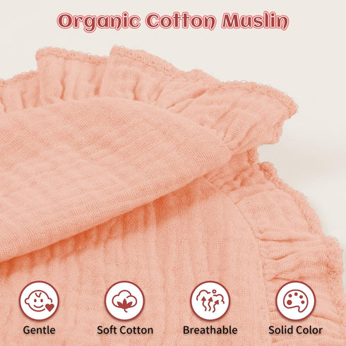 Omisy 8 Pack Baby Bibs, Drooling Toddler Cotton Snap Bibs for 2-36 Months Baby Girls and Boys, Absorbent Teething Bibs...