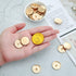 Chuangdi 30 Pieces Metal Flat Button Alloy Shank Round Shaped Sewing Button for Women Suit Woolen Coat Shirt Trousers Sewing Crafts(25 mm,Gold)...