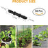 50 Pcs Drip Irrigation Coupling Fittings, 1/4'' Drip Irrigation Tubing, Straight Coupling/Single Barbed Connectors for Universal 1/4 Inch Irrigati...