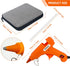 Mini Glue Gun, NUKEAL Hot Glue Gun Kit with EVA Carrying Case and 24 PCS Glue Sticks for Crafts, School DIY Arts, and Home Repair (20 Watts, Orang...