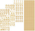 Blulu Rhinestone Letter Stickers for Graduation Cap Grad Cap Decorations Diamond Glitter Alphabet Number Stickers Stick on Small for Scrapbooking ...