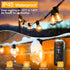 Outdoor Timer for Lights with Dusk to Dawn,3-Prong Outlets Power Switch Waterproof with Timer, 10A Heavy Duty Electrical Plug for Christmas String...