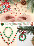 685PCS Christmas Beads Charms for Jewelry Making Kalolary Christmas Enamel Charm Acrylic Snowflake Loose Beads Christmas Tree Polymer Clay Beads X...