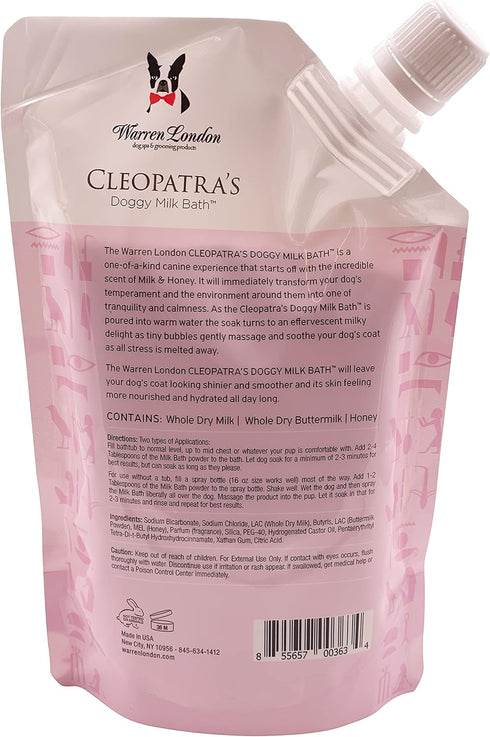 Warren London Cleopatra's Doggy Milk Bath | Luxurious Dog Shampoo and Conditioner w/Whole Milk Powder and Honey for Silky Smooth Coat | Use as a F...