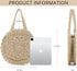 Raffia Bag Straw Bags for Women Large Beach Tote Woven Straw Clutch Summer Bag Tote Bag for Women Rattan Wicker Purse Handbag...