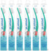Preserve Ocean Plastic Initiative (POPi) Adult Toothbrush, Made in USA from Recycled Ocean Plastic, Coral, Soft, 6 Count...