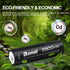 BONAI 4 Packs 2800mAh AA Rechargeable Batteries 1.2V Ni-MH Low Self Discharge High Capacity...