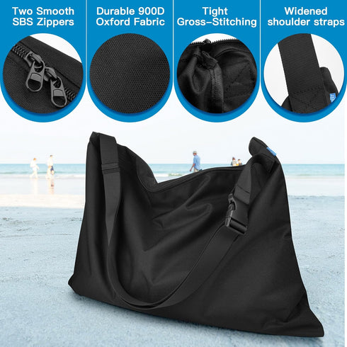 Beach Tent Carrying Bag Portable Sun Shelters Replacement Bag with Adjustable Shoulder Strap, Durable 900D Oxford Storage Bag with Two Zippers for...