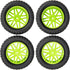 ShareGoo OD 96mm/3.77 RC Rubber Tire w/Plastic Rim 12mm Hex Compatible with HSP 94170 94155 1/10 RC Course Truck Wltoys 1/14 144001 144010 124007 ...