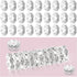 100pcs 12mm Rhinestone Beads for Jewelry Making for Pens Rondelle Spaced Beads Silver White Beadable Pens Beads Rondelle Beads...