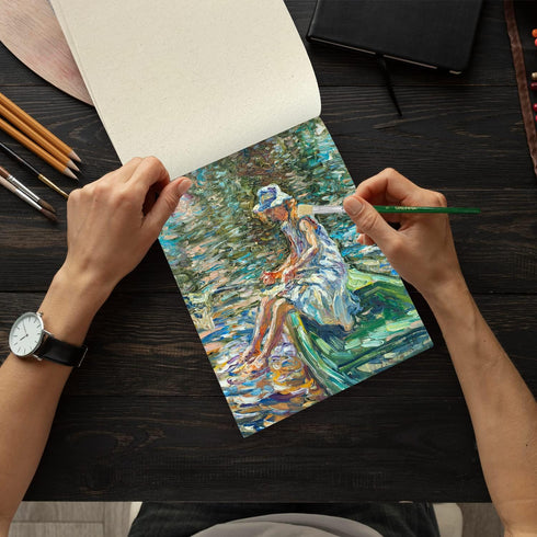 AUREUO Canvas Pad for Painting 10 Sheets, 10 Oz. - 8x10 Inch, 1 Pack - Triple Primed Glue Bound Cotton Canvas Paper for Oil and Acrylic Paints Art...