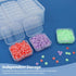 Bead Organizers Box, Plastic Storage Cases Mini Clear Bead Storage Containers Transparent Boxes with Hinged Lid and Rectangle Clear Craft Case...