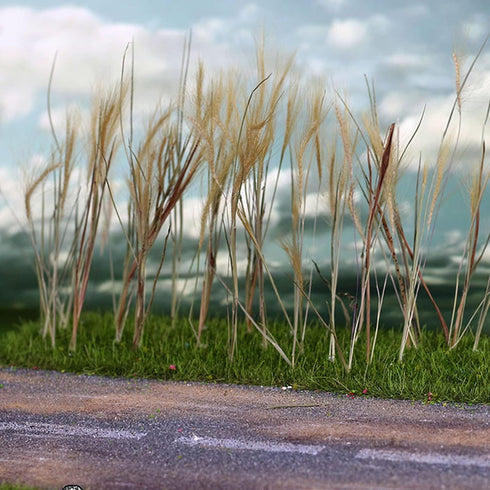 Cayway Miniature Static Grass Model Grass Tufts Model Wheat Static Artificial Grass for Train Landscape Railroad Scenery...