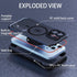 Compatible with iPhone 13 Pro Max Waterproof Case, Work with MagSafe Charging, Full Body Rugged Case with Built-in Screen Protector Military Grade...