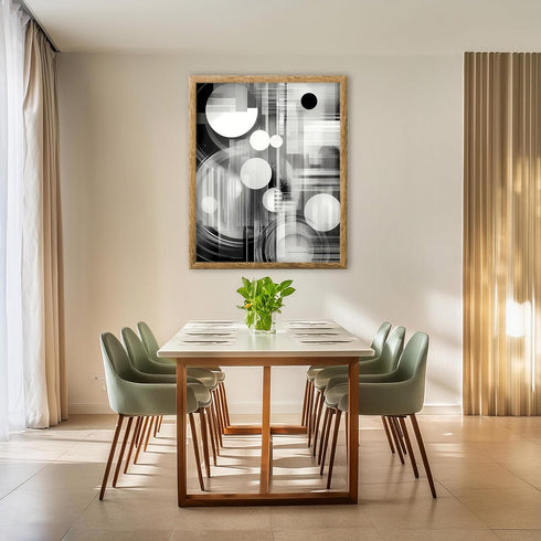 Posterizer 1 pcs-black and white surreal art-Abstract & Modern Art-Retro Art-Gift for Art Lovers- UNFRAMED Wall Art...