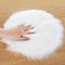 Molain Faux Fur Chair Pad 12 inch Round Cover Seat Cushion Pad Carpet Mat Soft Fluffy Area Rug for Seat Pad Couch Pad,Photographing Background of ...