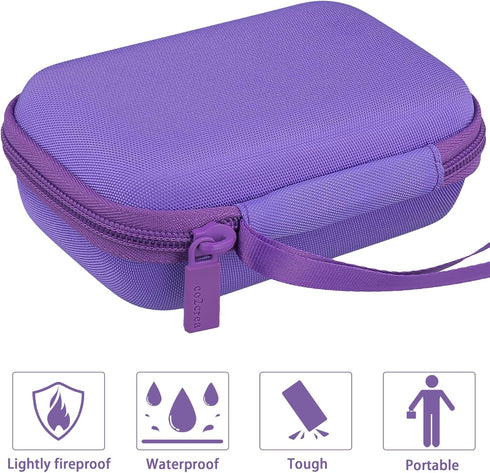 co2CREA Hard Carrying Case for JBL Go 4 Go3 Go 3 Eco Waterproof Ultra Portable Bluetooth Speaker (Purple Case)...