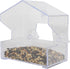 Perky-Pet 345 Clear Outdoor Window Bird Feeder with Strong Suction Cups – 1/2 Lb Seed Capacity...