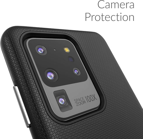 Crave Dual Guard for Samsung Galaxy S20 Ultra Case, Shockproof Protection Dual Layer Case for Samsung Galaxy S20 Ultra, S20 Ultra 5G - Black...