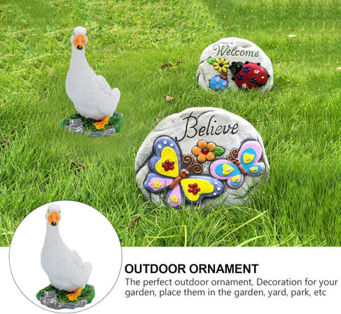 GANAZONO Garden Statue Decoration Resin Funny Garden Figurines Outdoor Animal Statue for Patio Lawn Yard Art Decoration...