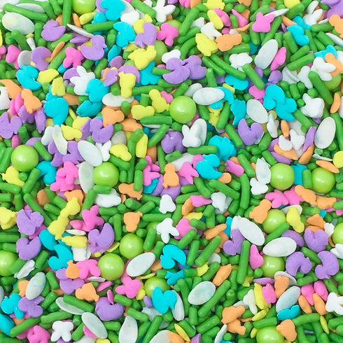 Easter Spring Ducks Flowers Bunny Head Edible Confetti Sprinkles Cake Cookie Cupcake IceCream Donut Quins 4oz...