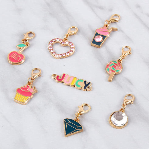 Make It Real - Juicy Couture Pink and Precious Bracelets - DIY Charm Bracelet Making Kit - Friendship Bracelet Kit with Charms, Beads & Cords - Ar...
