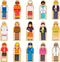Little Professionals Wooden Character Set - Cute Wood Block People Toys for Kids & Toddlers - Open Ended STEM Pretend Play & Educational Games for...