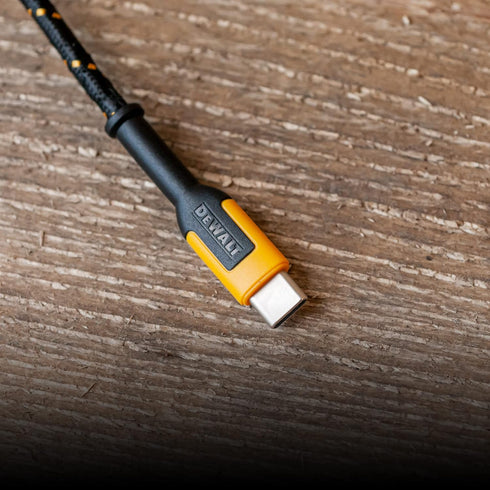 DEWALT USB C Cable, Premium Braided Nylon USB A to Type C Charger Cable Fast Charging for iPhone 15 Series, Samsung Galaxy S10 S10+ / Note 9, LG V...