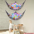 Stuffed Animals Net or Hammock Kids Toy Storage Organizer with LED Light Unicorn Castle Hanging Corner Stuffed Animals Holder Kids Girls Room Deco...