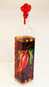 Grant Howard Red Chili Oil & Vinegar Glass Cruet with Ergo Pourer, 16 oz, Multicolored...