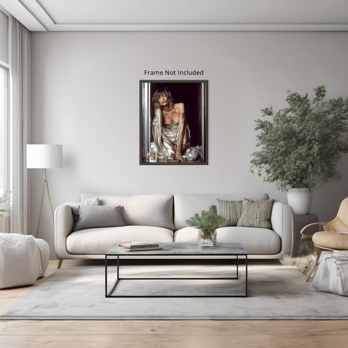 Posterizer 1 pcs-retro chic high fashion candid photography stye art of woman 3-Photography Art-Retro Art-Decor for Home & Office- unframed wall a...